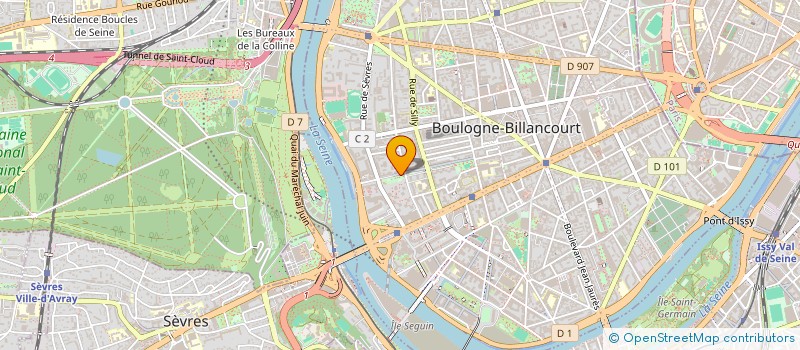 localisation de l'entreprise SCI PONTIKIS-TREIL-GENEVIEVE à BOULOGNE-BILLANCOURT