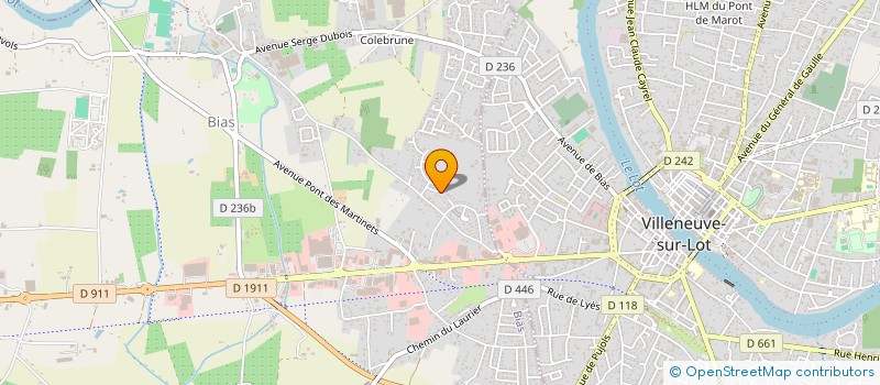 localisation de l'entreprise SCI PONTO  BIAS