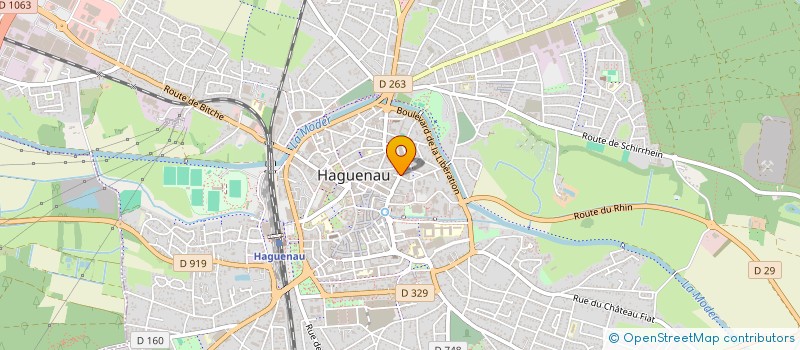 localisation de l'entreprise SCI PONTO  HAGUENAU