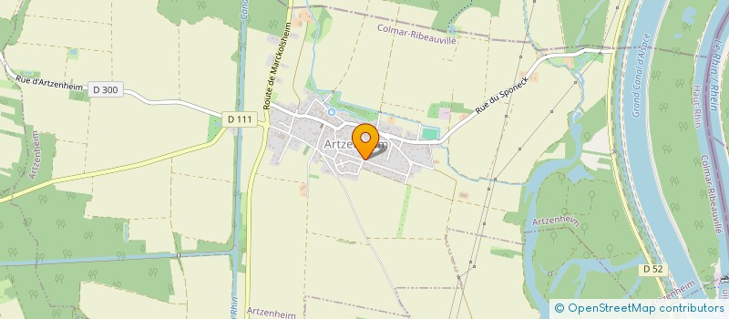 localisation de l'entreprise SCI PONYHOF  ARTZENHEIM