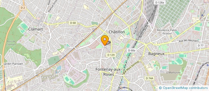 localisation de l'entreprise SCI  POOL D'O  CHATILLON