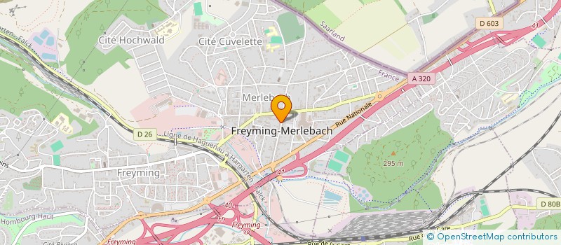 localisation de l'entreprise SCI POOPY II  FREYMING-MERLEBACH