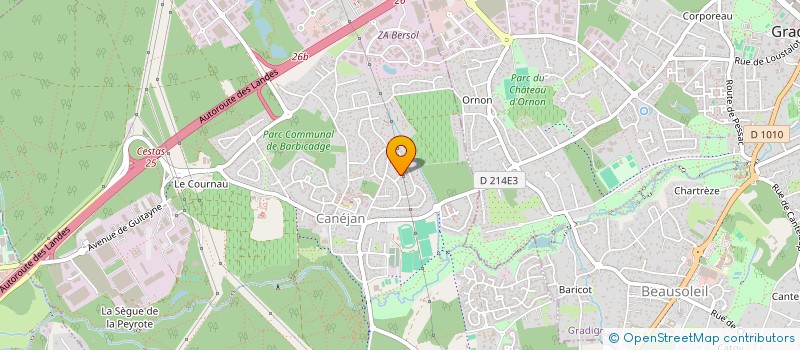 localisation de l'entreprise SCI POP  CANEJAN