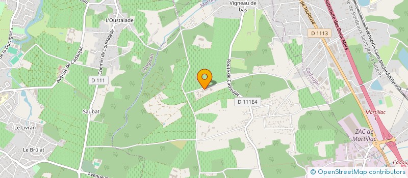 localisation de l'entreprise SCI POP  MARTILLAC