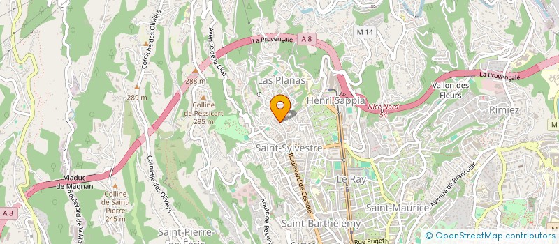 localisation de l'entreprise SCI POP  NICE