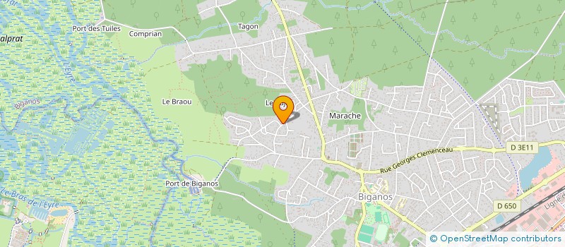 localisation de l'entreprise SCI POPCORN  BIGANOS