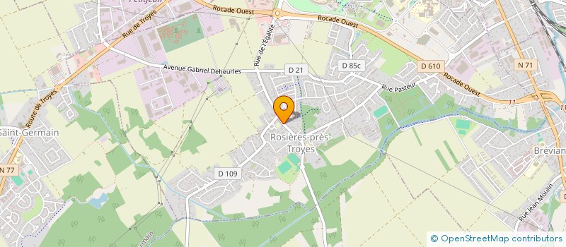 localisation de l'entreprise SCI POPEYE  ROSIERES-PRES-TROYES