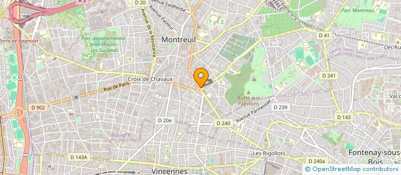 localisation de l'entreprise SCI POPINCOURT à MONTREUIL