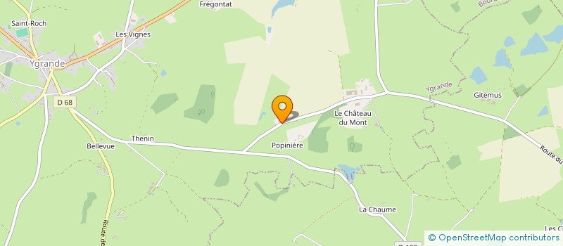 localisation de l'entreprise SCI POPINIERE  YGRANDE
