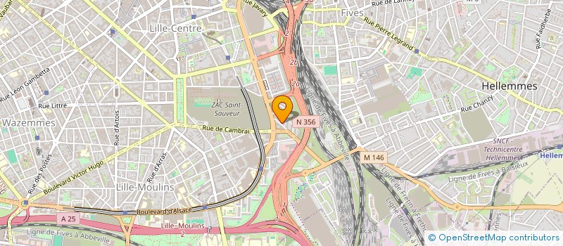 localisation de l'entreprise SCI POPLINEAU-LACENE à LILLE