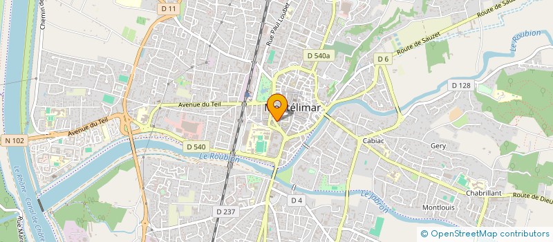 localisation de l'entreprise SCI POPOVICI à MONTELIMAR