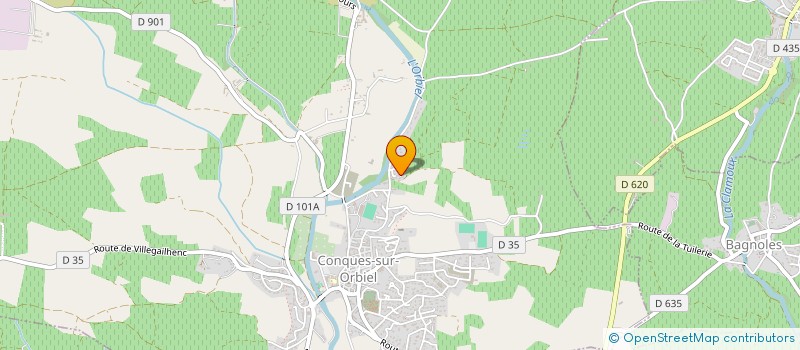 localisation de l'entreprise SCI POPPETS  CONQUES-SUR-ORBIEL