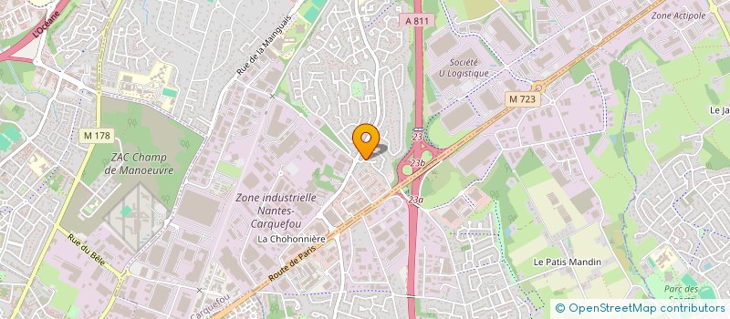 localisation de l'entreprise SCI POPPY  CARQUEFOU