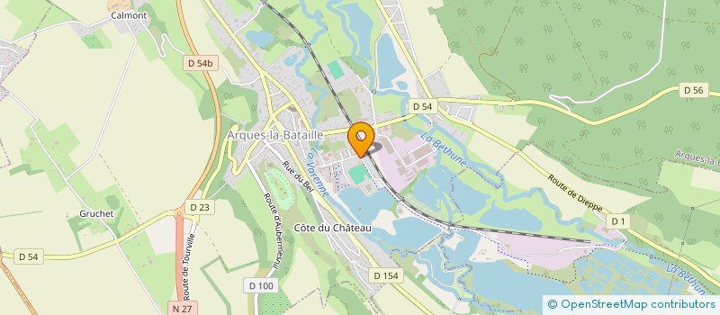 localisation de l'entreprise SCI POPRIETE INDUSTR ARQUES LA BATAILLE  ARQUES-LA-BATAILLE