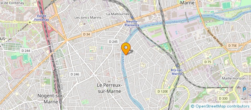 localisation de l'entreprise SCI POPS à BRY-SUR-MARNE