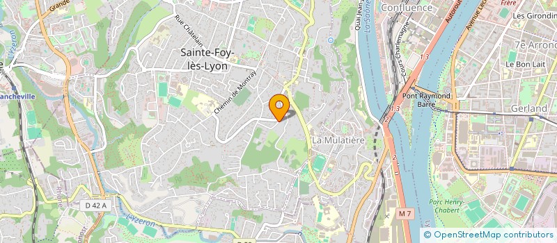 localisation de l'entreprise SCI POPULUS  SAINTE-FOY-LES-LYON