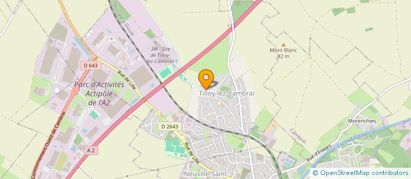 localisation de l'entreprise SCI PORCHE  TILLOY-LEZ-CAMBRAI