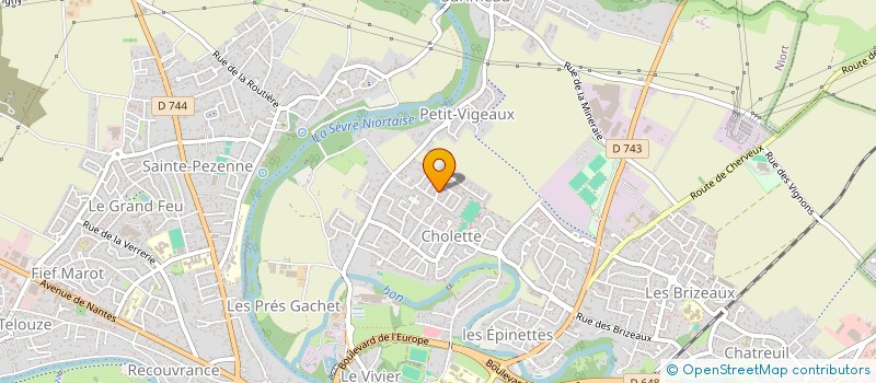 localisation de l'entreprise SCI PORCHET COILLARD  NIORT