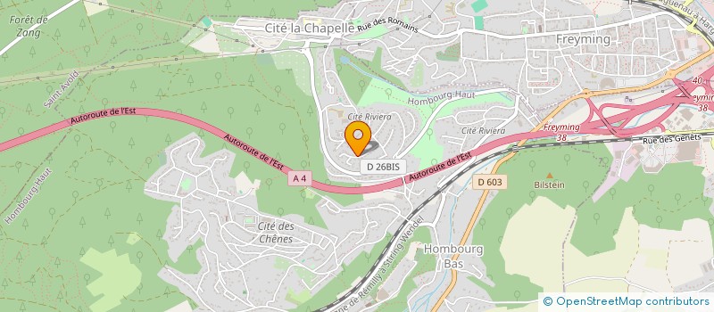 localisation de l'entreprise SCI PORCU  HOMBOURG-HAUT