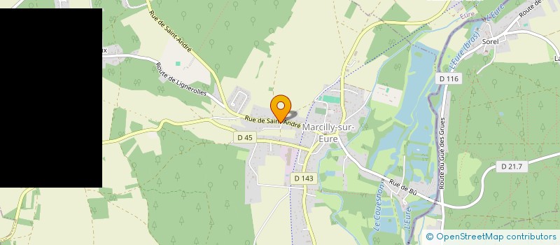 localisation de l'entreprise SCI PORET  MARCILLY-SUR-EURE