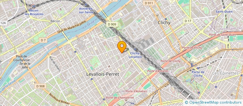 localisation de l'entreprise SCI PORETTA à LEVALLOIS-PERRET