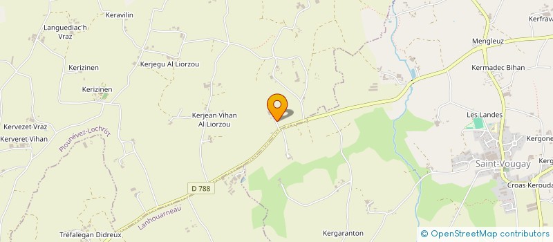 localisation de l'entreprise SCI PORHEL AES  PLOUNEVEZ-LOCHRIST