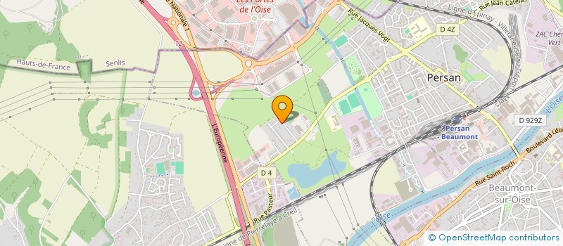 localisation de l'entreprise SCI PORIBAL  PERSAN