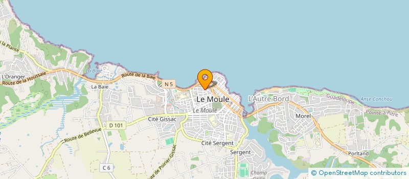 localisation de l'entreprise SCI PORLON EUKAXA à LE MOULE