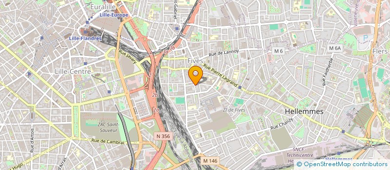 localisation de l'entreprise SCI PORRET à LILLE