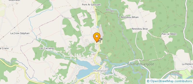 localisation de l'entreprise SCI PORS KLOZ  HUELGOAT