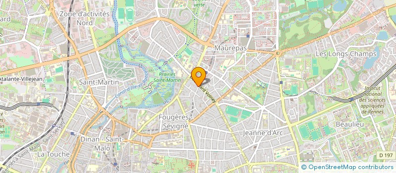 localisation de l'entreprise SCI PORSGNEN  RENNES
