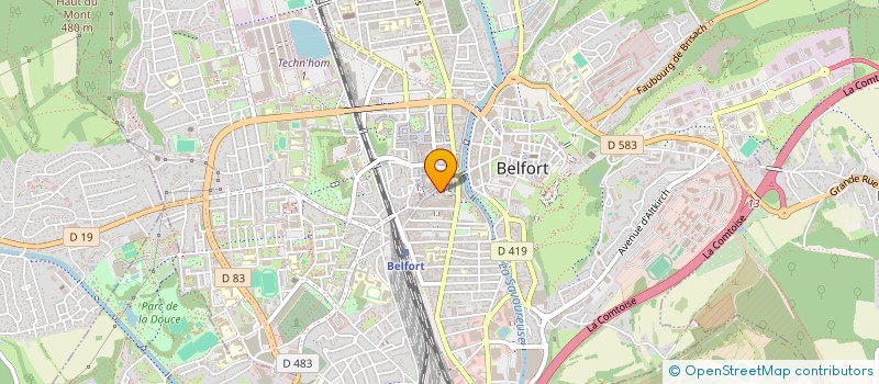 localisation de l'entreprise SCI PORT ARTHUR  BELFORT