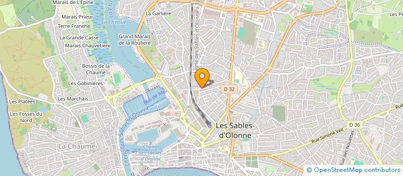 localisation de l'entreprise SCI PORT-BRIT à LES SABLES D'OLONNE