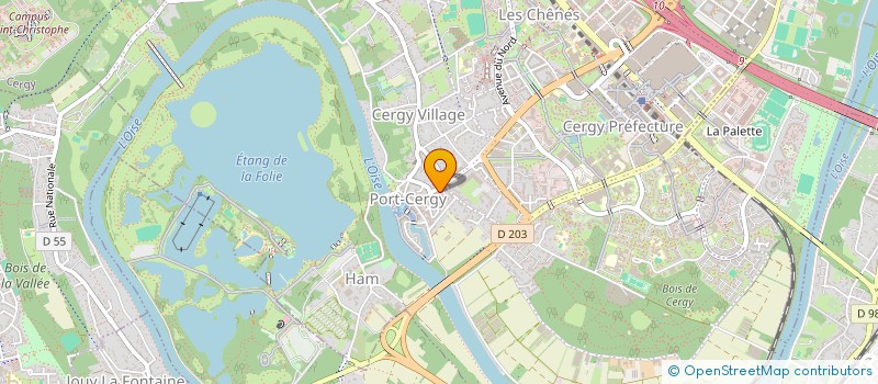 localisation de l'entreprise SCI PORT COPRISE  CERGY