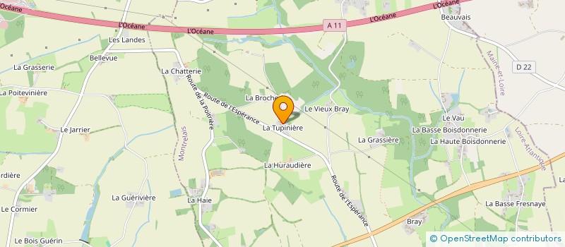 localisation de l'entreprise SCI PORT-COZ  MONTRELAIS