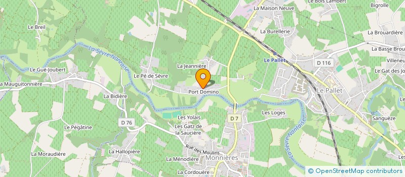 localisation de l'entreprise SCI PORT DOMINO GUIGUEN  LE PALLET