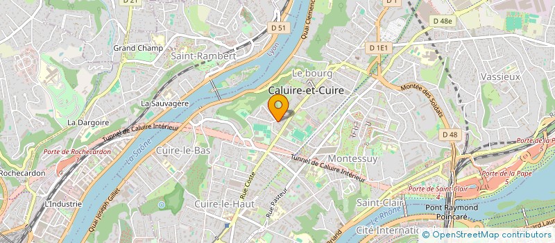 localisation de l'entreprise SCI PORT DU TEMPLE  CALUIRE-ET-CUIRE