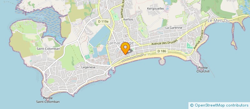 localisation de l'entreprise SCI PORT EN DRO  CARNAC