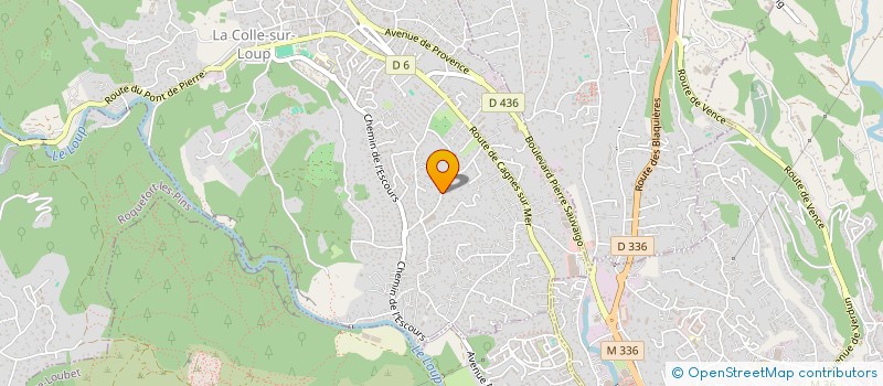 localisation de l'entreprise SCI PORT GENTIL  LA COLLE-SUR-LOUP