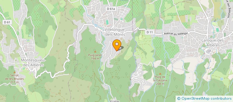 localisation de l'entreprise SCI PORT HARDY  VILLELONGUE-DELS-MONTS