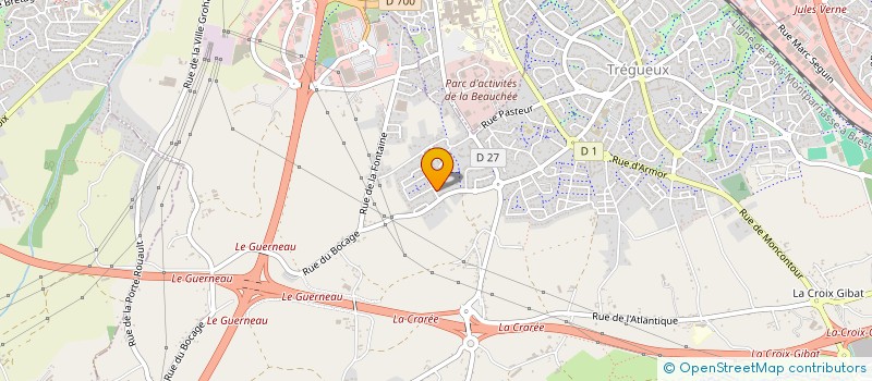 localisation de l'entreprise SCI PORT LA NOUVELLE  TREGUEUX