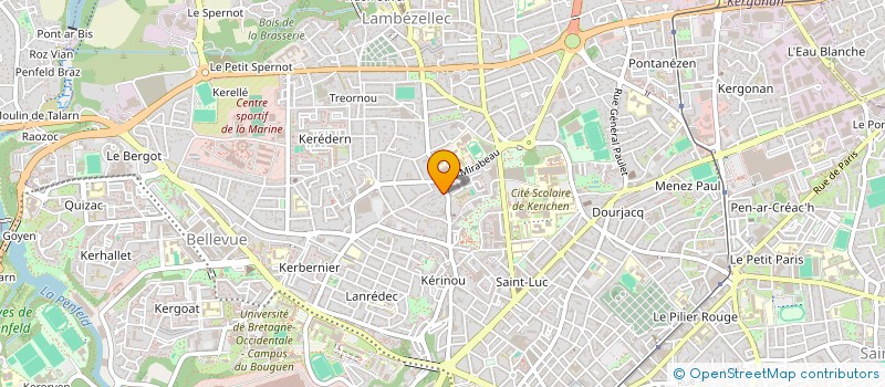 localisation de l'entreprise SCI PORT RHU  BREST