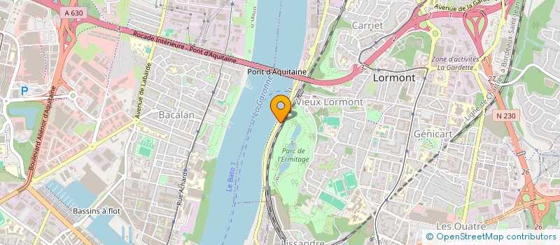 localisation de l'entreprise SCI PORTAIL & BERTRAND  LORMONT