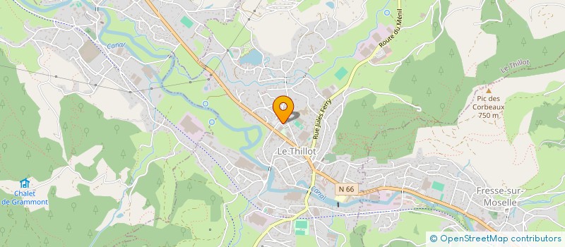 localisation de l'entreprise SCI PORTAL  LE THILLOT