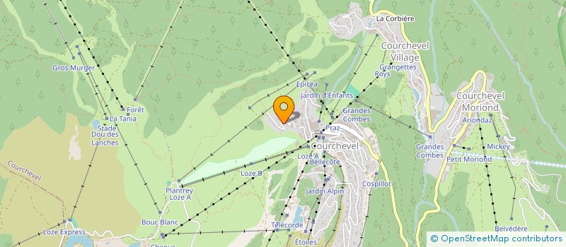 localisation de l'entreprise SCI PORTE 20 à COURCHEVEL