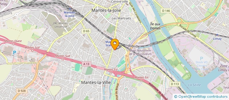 localisation de l'entreprise SCI PORTE AUX SAINTS  MANTES-LA-VILLE