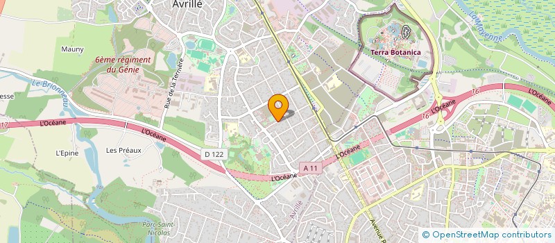 localisation de l'entreprise SCI PORTE BLEUE à AVRILLE