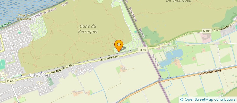 localisation de l'entreprise SCI PORTE D'ALBION  BRAY-DUNES