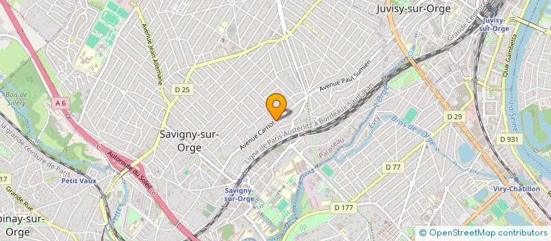 localisation de l'entreprise SCI PORTE DE BAGNOLET  SAVIGNY-SUR-ORGE