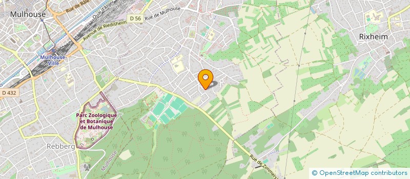 localisation de l'entreprise SCI PORTE DE BALE  RIEDISHEIM